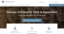 Desktop Screenshot of georgestricklanddds.com